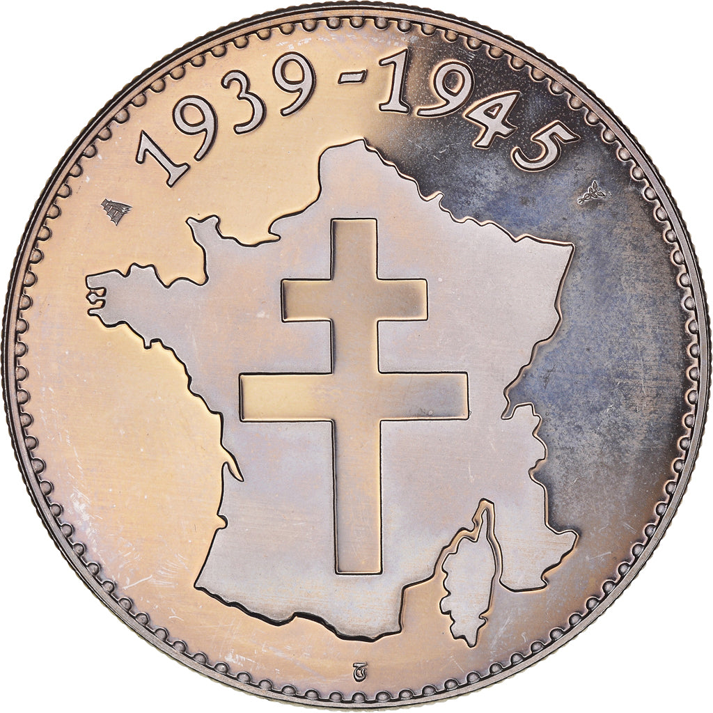 Francia, medalla, Seconde Guerre Mondiale, Victoire du 8 Mai 1945, MBC+, Cobre -