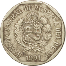Perù, 50 Centimos, 1991, Lima, BB, Rame-nichel-zinco, KM:307.1