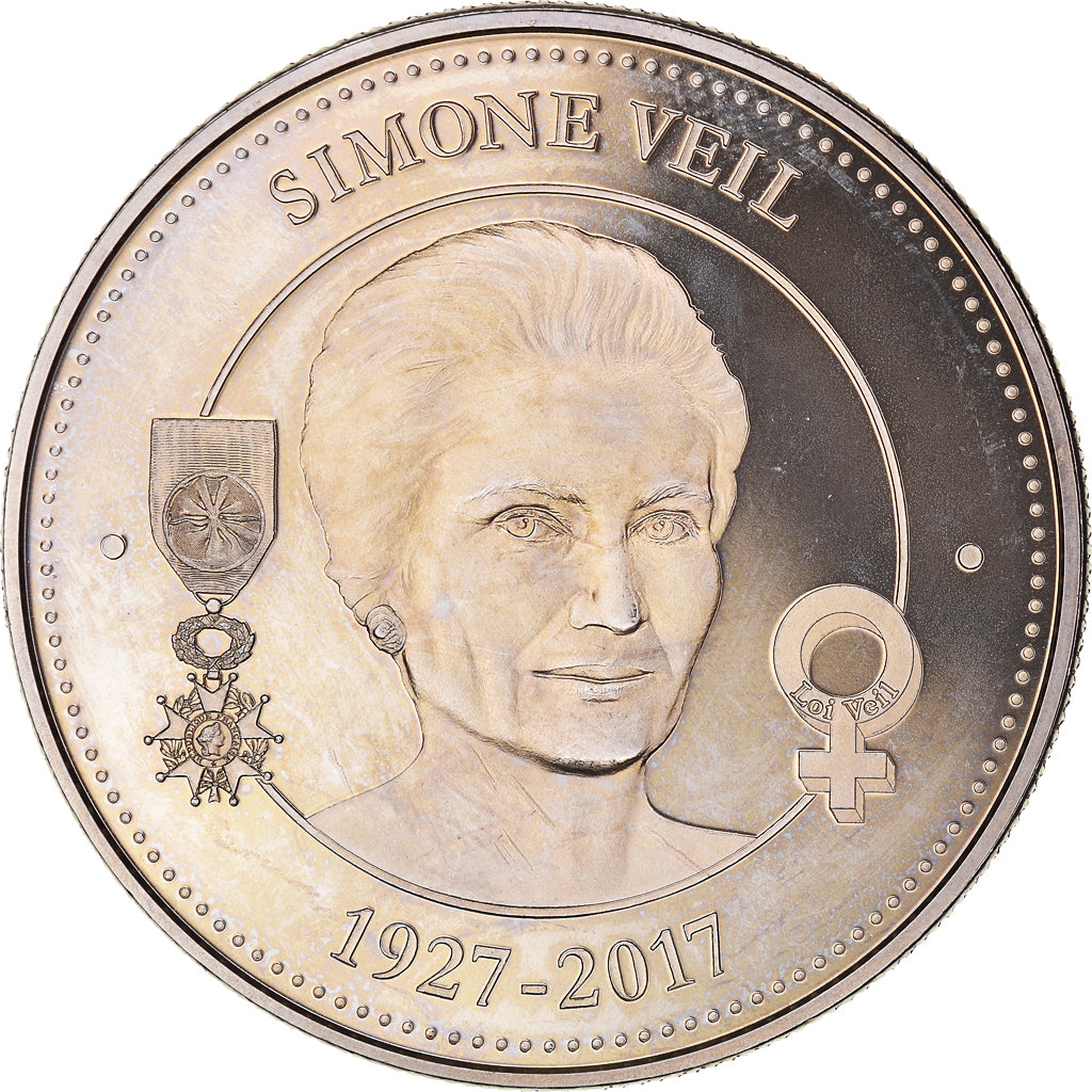 France, Médaille, Simone Veil, Collection Panthéon, 2017, SPL, Cupro-nickel