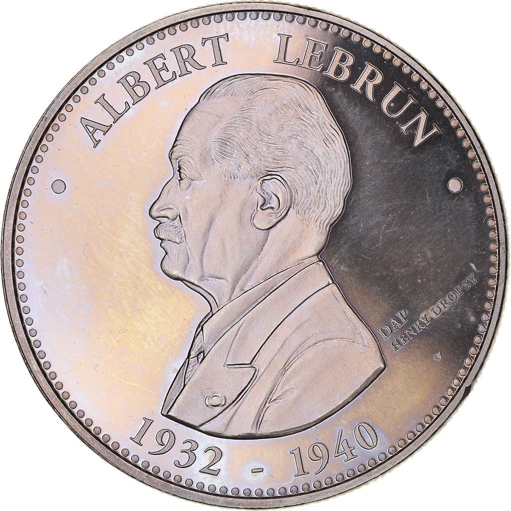 France, Médaille, Les Présidents de la République, Albert Lebrun, Politics