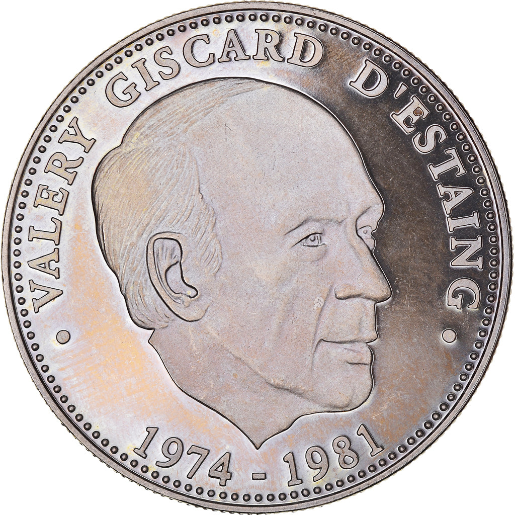 France, Médaille, Ve République, Valery Giscard d'Estaing, TTB+, Cupro-nickel