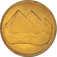 Moneta, Egitto, Piastre, 1984/AH1404, SPL, Alluminio-bronzo, KM:553.1