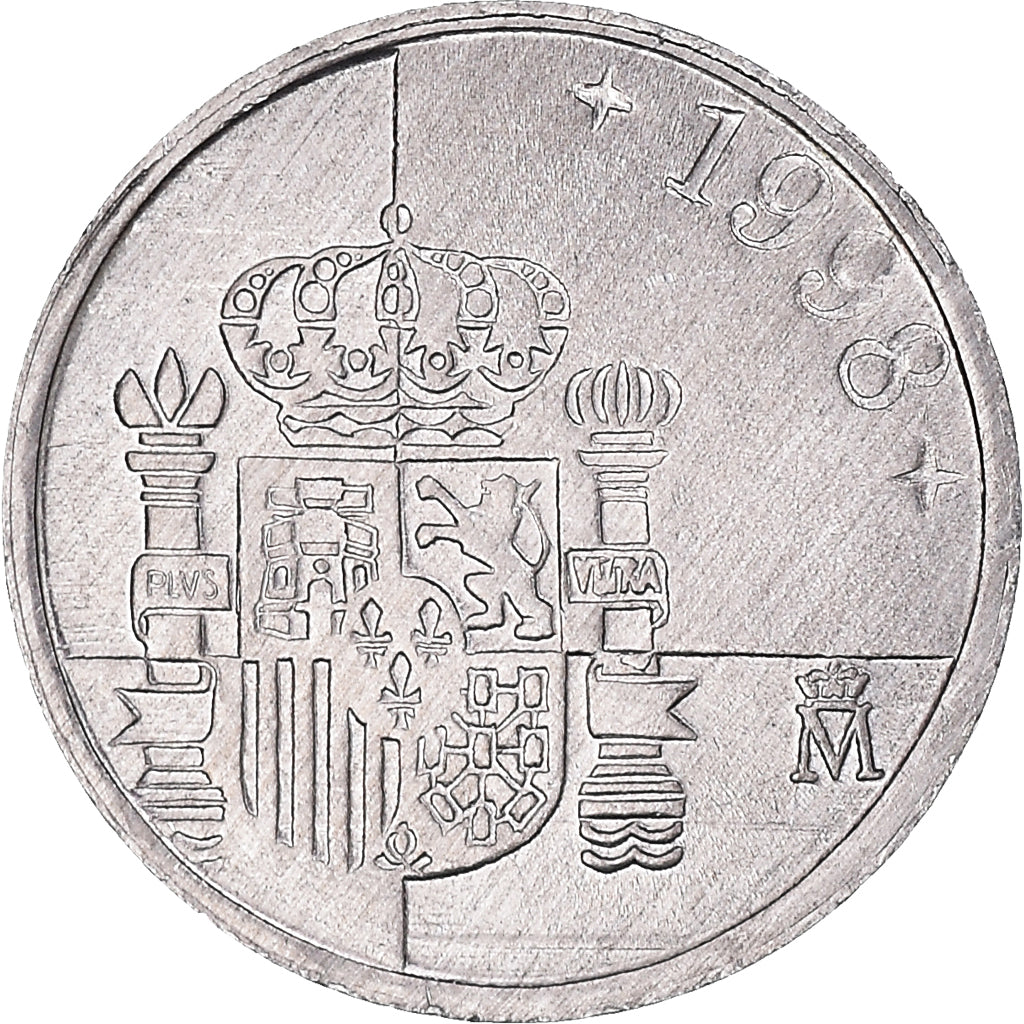 Coin, Spain, Juan Carlos I, Peseta, 1998, Madrid, MS(64), Aluminum, KM:832