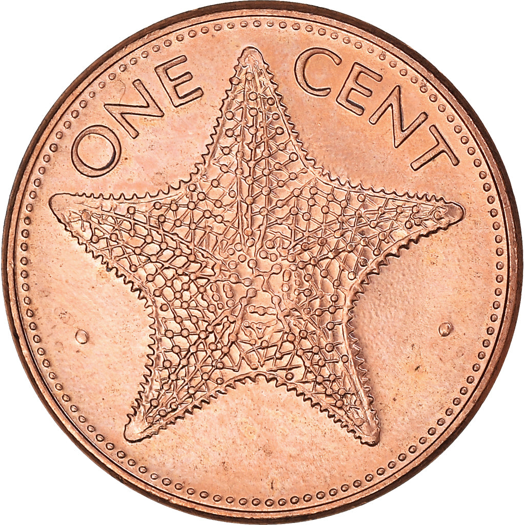 Coin, Bahamas, Elizabeth II, Cent, 1998, MS(63), Copper Plated Zinc, KM:59a