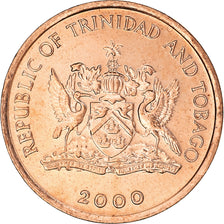Coin, TRINIDAD & TOBAGO, Cent, 2000, Franklin Mint, AU(50-53), Bronze, KM:29