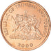 Coin, TRINIDAD & TOBAGO, Cent, 2000, Franklin Mint, AU(50-53), Bronze, KM:29