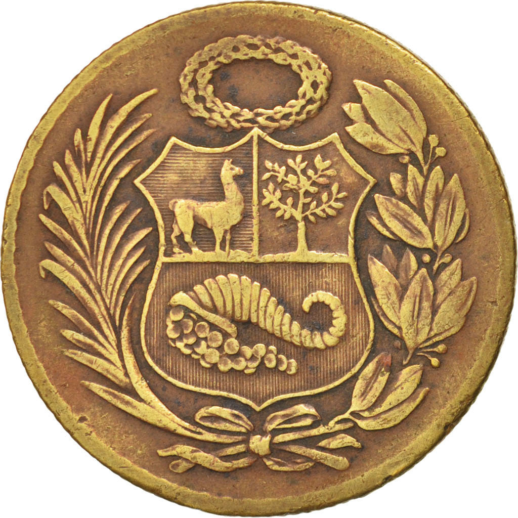 Perù, 1/2 Sol, 1960, BB, Ottone, KM:220.5