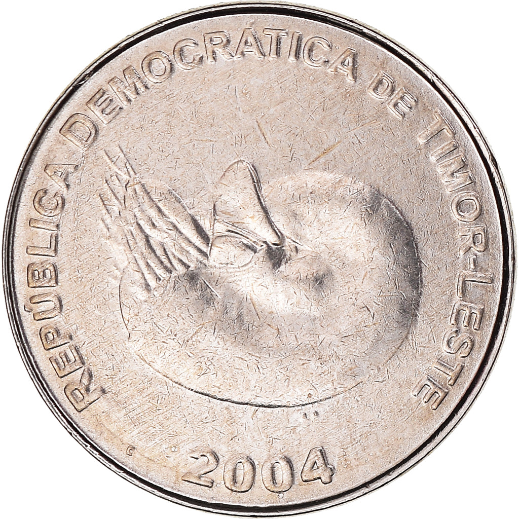 Coin, EAST TIMOR, Centavo, 2004, Lisbon, MS(63), Nickel Clad Steel, KM:1