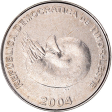 Coin, EAST TIMOR, Centavo, 2004, Lisbon, MS(63), Nickel Clad Steel, KM:1