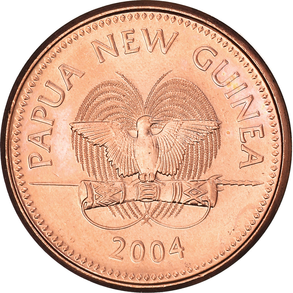 Coin, Papua New Guinea, Toea, 2004, MS(60-62), Bronze, KM:1