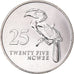 Munten, Zambia, 25 Ngwee, 1992, British Royal Mint, PR, Nickel plated steel