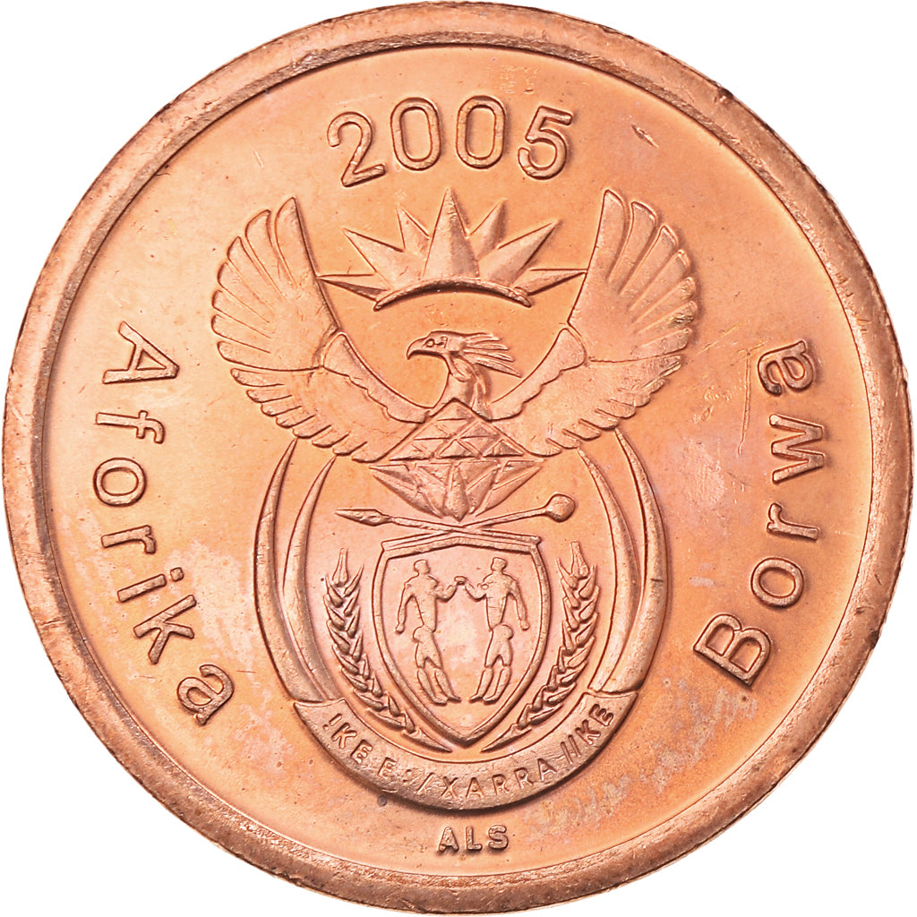 Moneda, Sudáfrica, 5 Cents, 2005, Pretoria, EBC, Cobre chapado en acero, KM:291