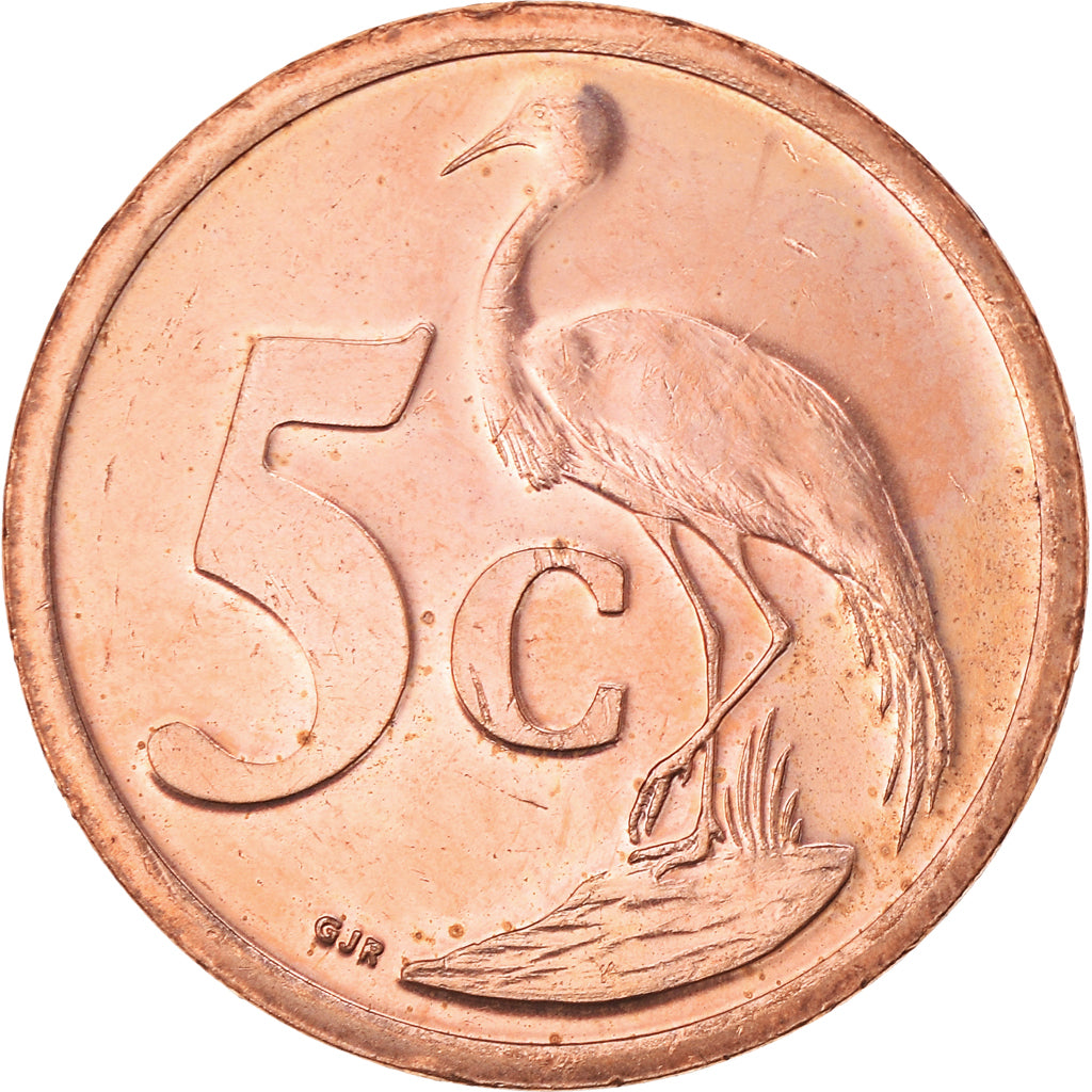 Moneda, Sudáfrica, 5 Cents, 2005, Pretoria, EBC, Cobre chapado en acero, KM:291