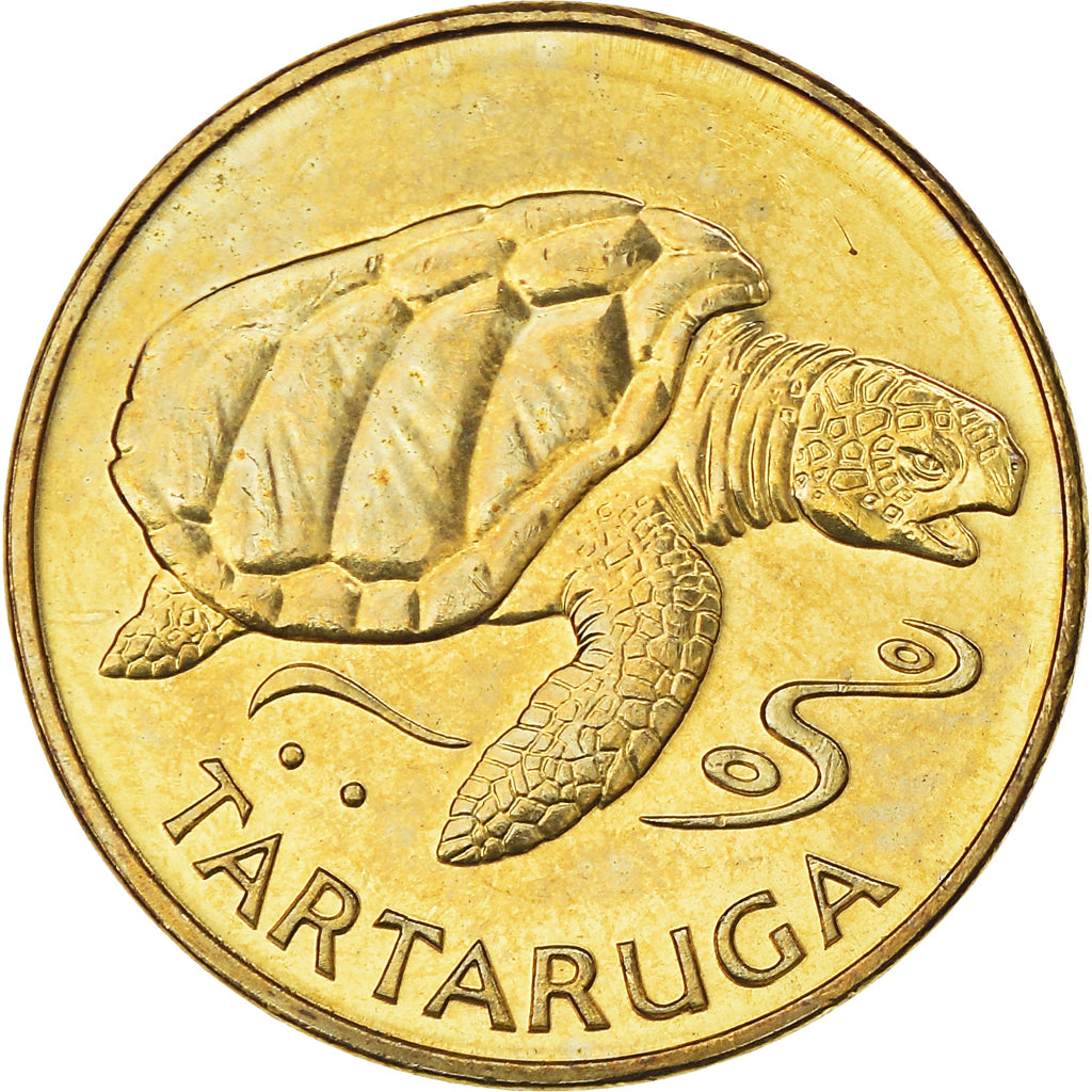 Coin, Cape Verde, Escudo, 1994, MS(63), Brass plated steel, KM:27