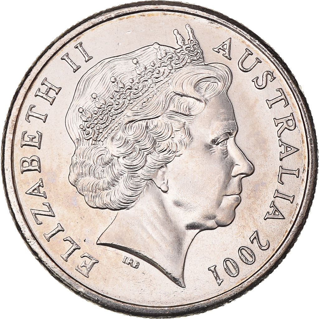 Coin, Australia, Elizabeth II, 5 Cents, 2001, MS(63), Copper-nickel, KM:401