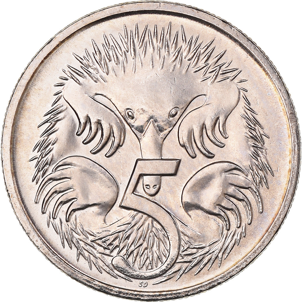 Coin, Australia, Elizabeth II, 5 Cents, 2001, MS(63), Copper-nickel, KM:401