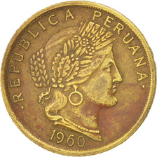 Perù, 10 Centavos, 1960, BB, Ottone, KM:224.2