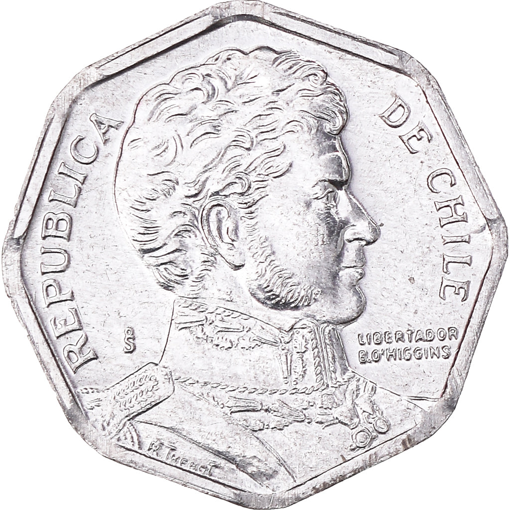 Coin, Chile, Peso, 2006, Santiago, AU(55-58), Aluminum, KM:231