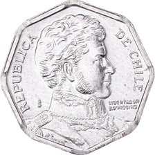 Coin, Chile, Peso, 2006, Santiago, AU(55-58), Aluminum, KM:231