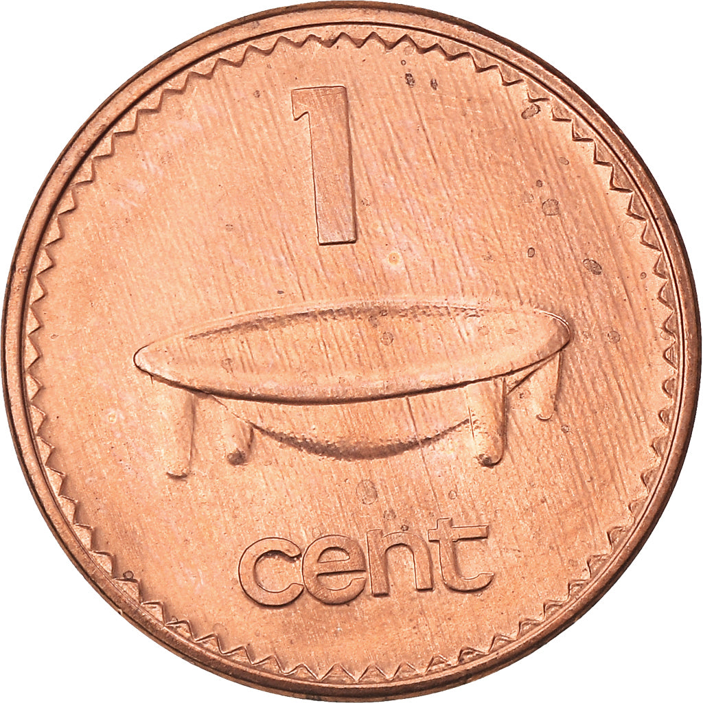 Coin, Fiji, Elizabeth II, Cent, 1999, MS(60-62), Copper Plated Zinc, KM:49a