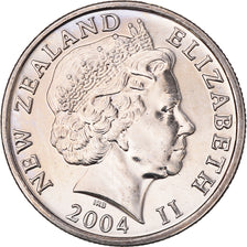 Moneda, Nueva Zelanda, Elizabeth II, 5 Cents, 2004, EBC+, Cobre - níquel