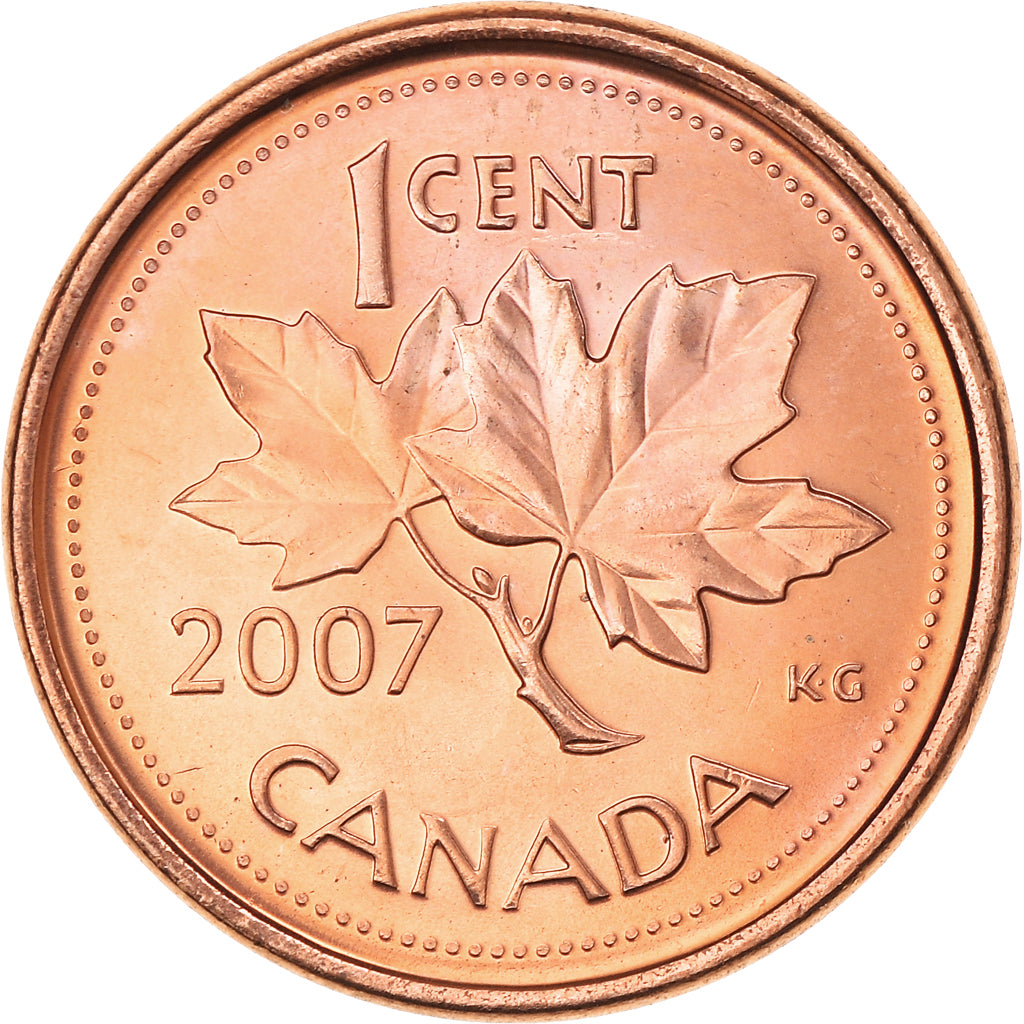 Coin, Canada, Elizabeth II, Cent, 2007, Royal Canadian Mint, Winnipeg, MS(63)