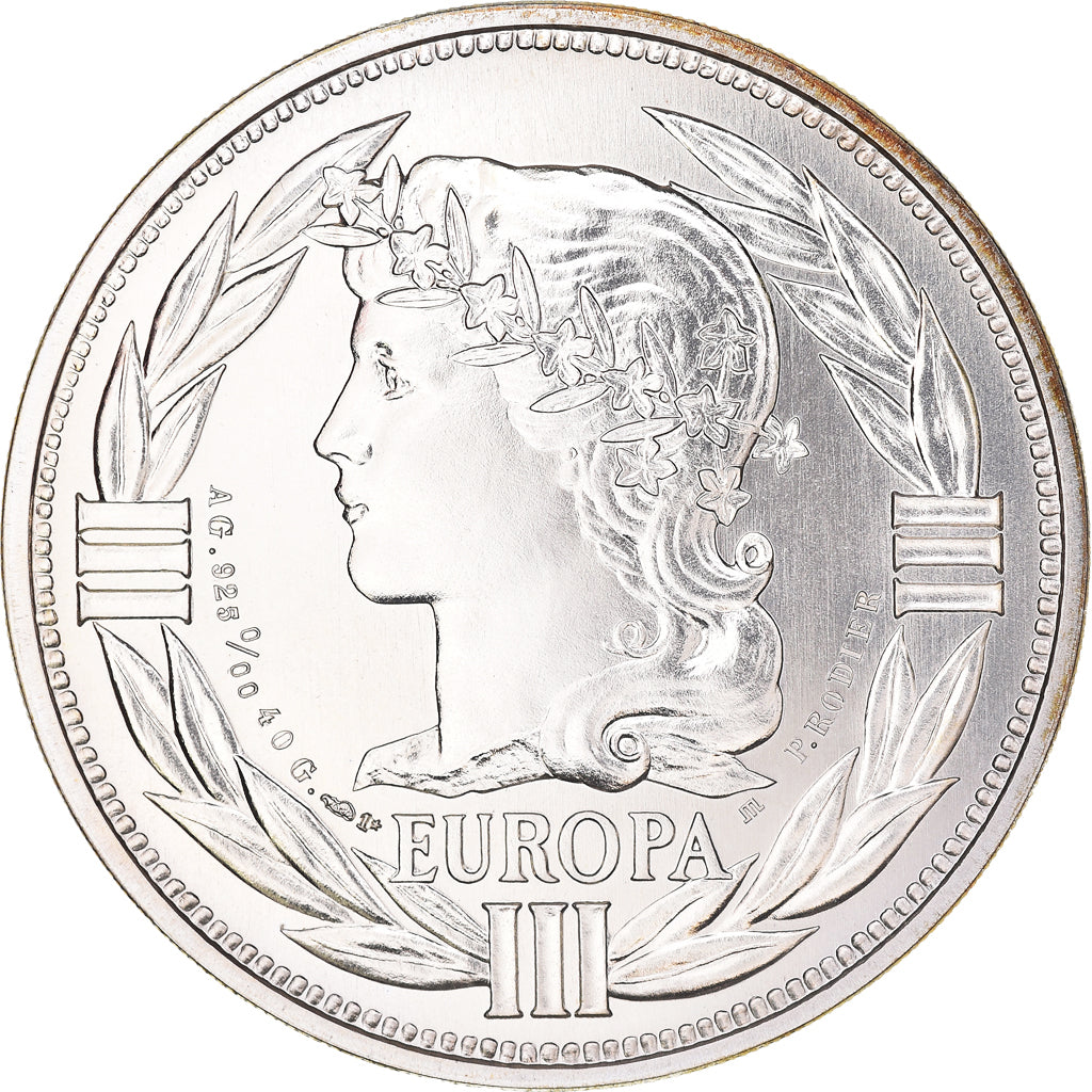 France, Médaille, Ecu Europa, Marianne, 1985, Rodier, FDC, Argent