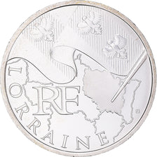 France, 10 Euro, Lorraine, 2010, Paris, SUP+, Argent, Gadoury:EU399, KM:1661