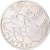 France, 10 Euro, Centre, 2010, Paris, MS(63), Silver, KM:1650