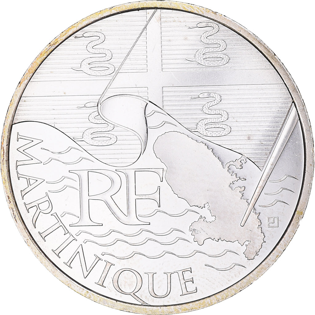 Francia, 10 Euro, Martinique, 2010, Paris, SPL, Argento, Gadoury:EU399, KM:1662