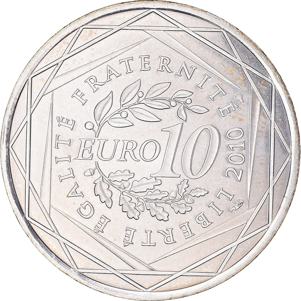 Frankrijk, 10 Euro, Nord-Pas de Calais, 2010, Paris, PR+, Zilver, Gadoury:EU399