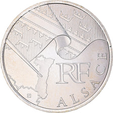 France, 10 Euro, Alsace, 2010, Paris, MS(63), Silver, KM:1652