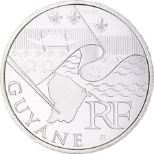 France, 10 Euro, Guyane, 2010, Paris, MS(64), Silver, KM:1654