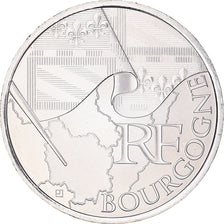 France, 10 Euro, Bourgogne, 2010, Paris, MS(64), Silver, KM:1649