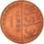 Estonia, Euro Cent, 2004, unofficial private coin, EF(40-45), Miedź platerowana