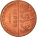 Estonia, Euro Cent, 2004, unofficial private coin, BB, Acciaio placcato rame