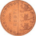 Estónia, 5 Euro Cent, 2004, unofficial private coin, EF(40-45), Aço Cromado a