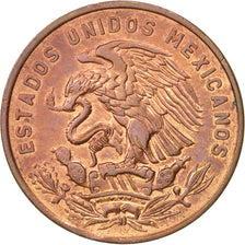 MEXICO, 20 Centavos, 1964, Mexico City, KM #440, MS(60-62), Bronze, 28.5