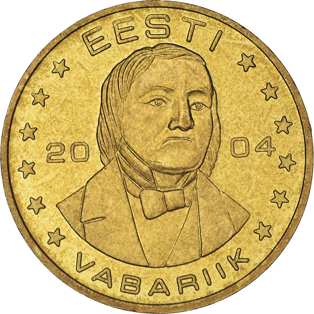 Estonia, 50 Euro Cent, 2004, unofficial private coin, VZ, Messing