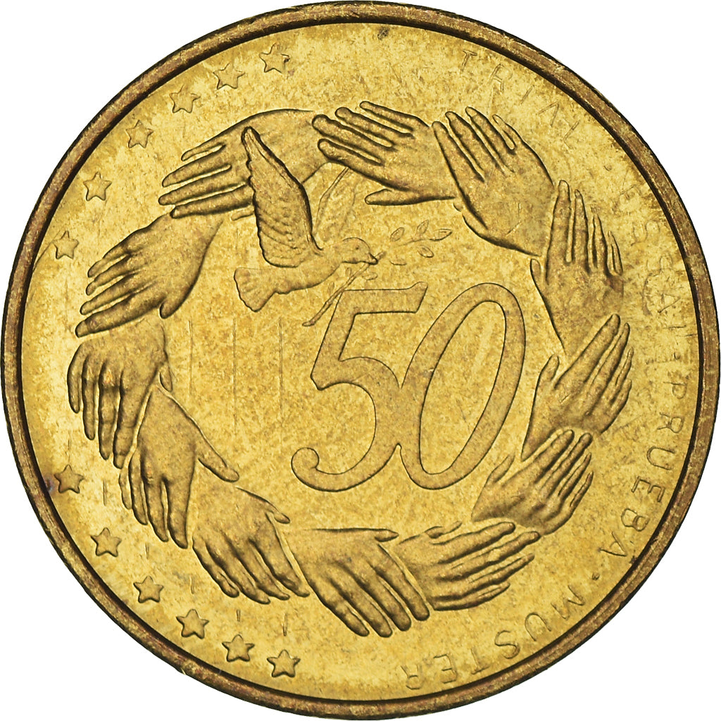 Estonia, 50 Euro Cent, 2004, unofficial private coin, VZ, Messing