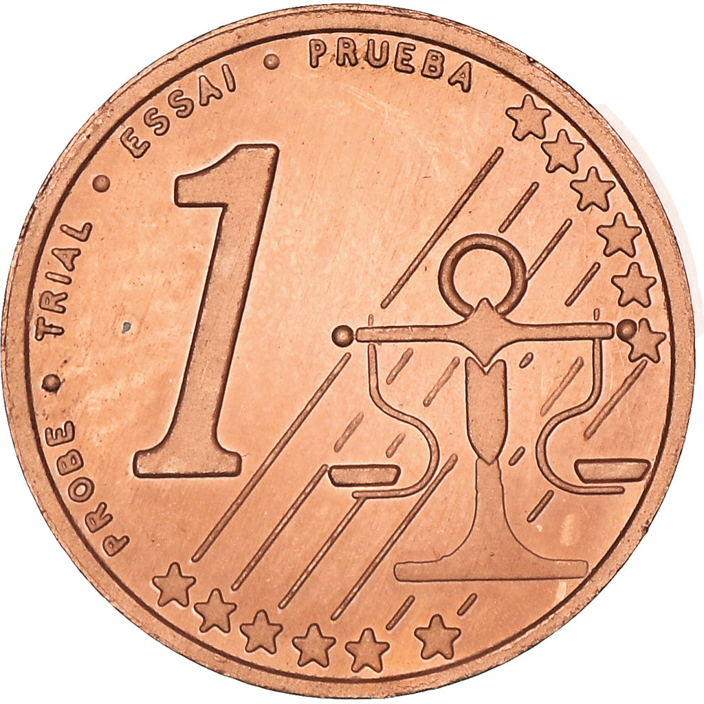 Slovenia, Euro Cent, 2004, unofficial private coin, AU(50-53), Copper Plated