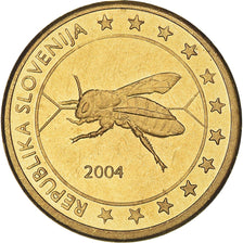 Slovenia, 10 Euro Cent, 2004, unofficial private coin, AU(50-53), Brass