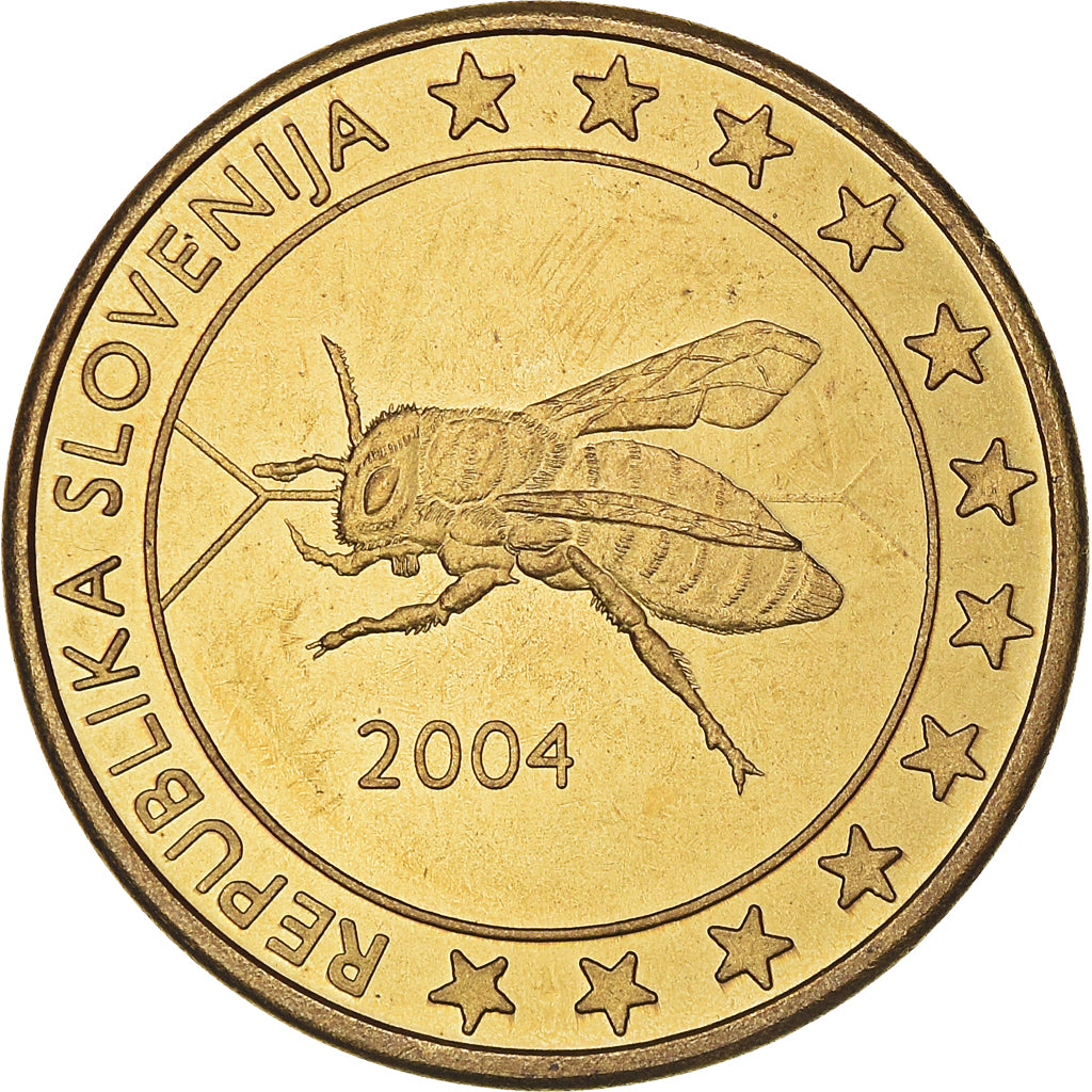 Slovenië, 50 Euro Cent, 2004, unofficial private coin, PR, Tin