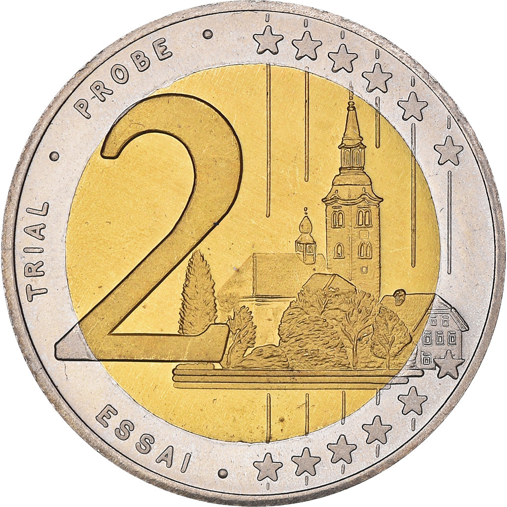Slovenia, 2 Euro, 2004, unofficial private coin, MS(60-62), Bi-Metallic