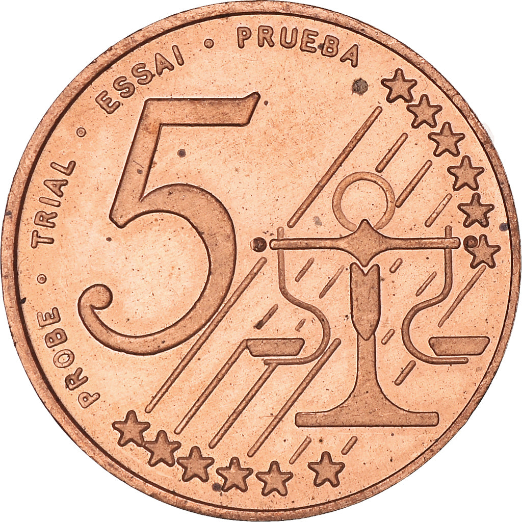 Malta, Fantasy euro patterns, 5 Euro Cent, 2004, AU(50-53), Copper Plated Steel