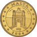 Malta, Fantasy euro patterns, 10 Euro Cent, 2004, EBC+, Latón