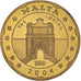 Malta, Fantasy euro patterns, 20 Euro Cent, 2004, MS(60-62), Brass