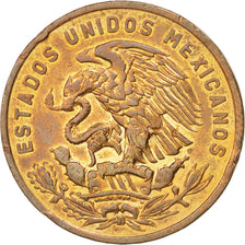 MEXICO, 20 Centavos, 1967, Mexico City, KM #440, AU(55-58), Bronze, 28.5