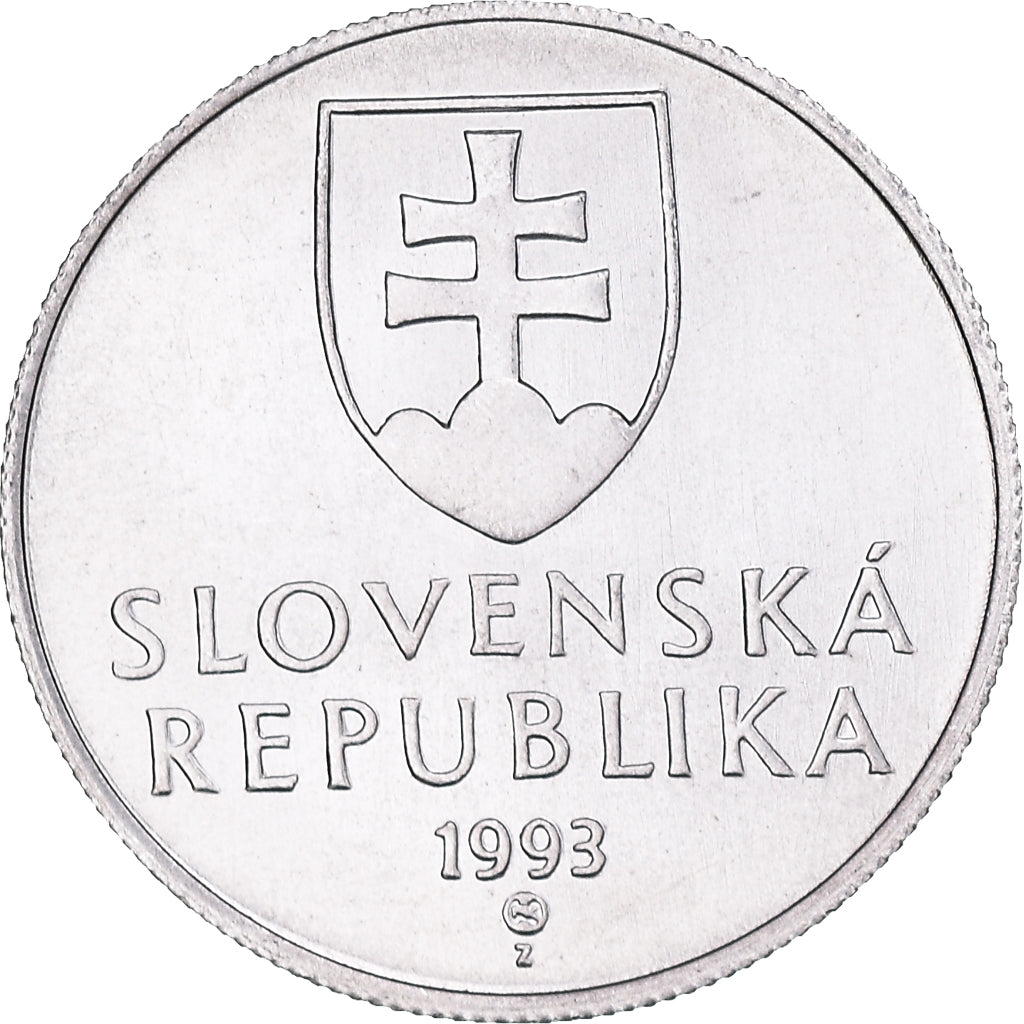 Coin, Slovakia, 20 Halierov, 1993, MS(65-70), Aluminum, KM:18