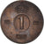Moneda, Suecia, Gustaf VI, Ore, 1957, BC+, Bronce, KM:820